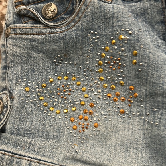 Cute little Candies size 7 just darling blue jean material - Picture 2 of 8